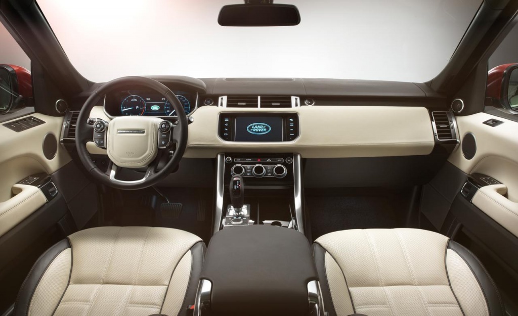Салон Land Rover с дефлекторами системы вентиляции